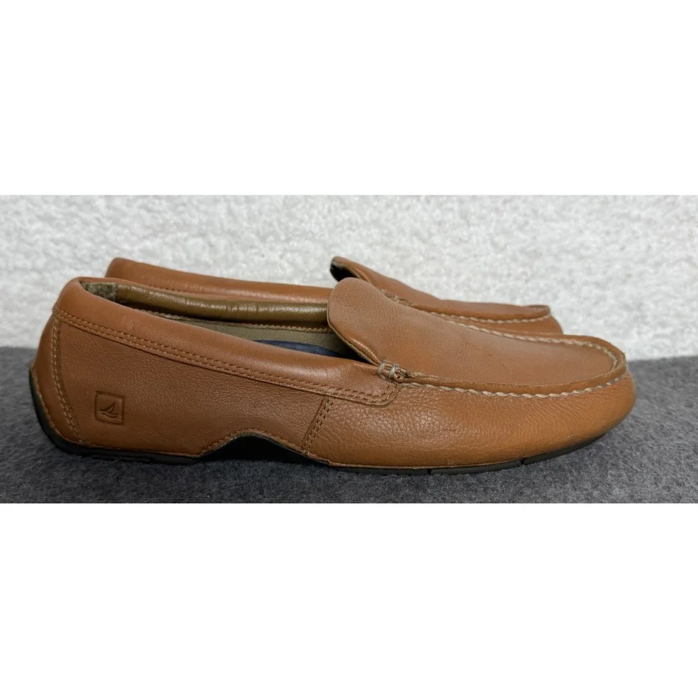 Sperry Top Sider Wave Driver Leather Men’s Slip-On Loafer Boat Shoes - Size 9